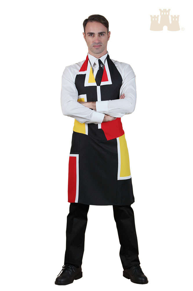 533 Grembiule unisex Mondrian - Castellana Style Palermo 533 Grembiule unisex Mondrian - Castellana Style Palermo