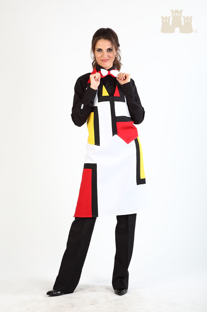533 Grembiule unisex Mondrian - Castellana Style Palermo 533 Grembiule unisex Mondrian - Castellana Style Palermo