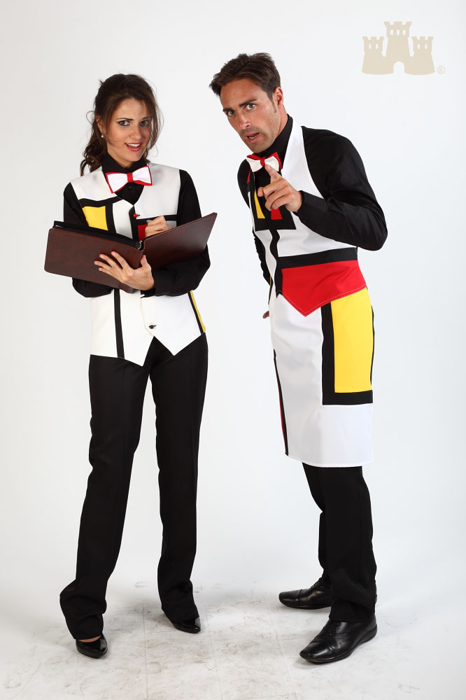 533 Grembiule unisex Mondrian - Castellana Style Palermo 533 Grembiule unisex Mondrian - Castellana Style Palermo