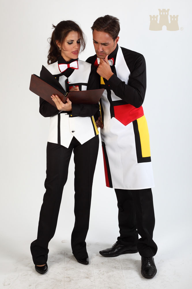 533 Grembiule unisex Mondrian - Castellana Style Palermo 533 Grembiule unisex Mondrian - Castellana Style Palermo